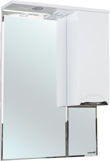 Зеркало-шкаф с подсветкой Bellezza Альфа 65см правый белый 00000005259